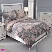 سرویس خواب طرح ساتین پنبه پلاس کد 79 یک نفره چهار تکه