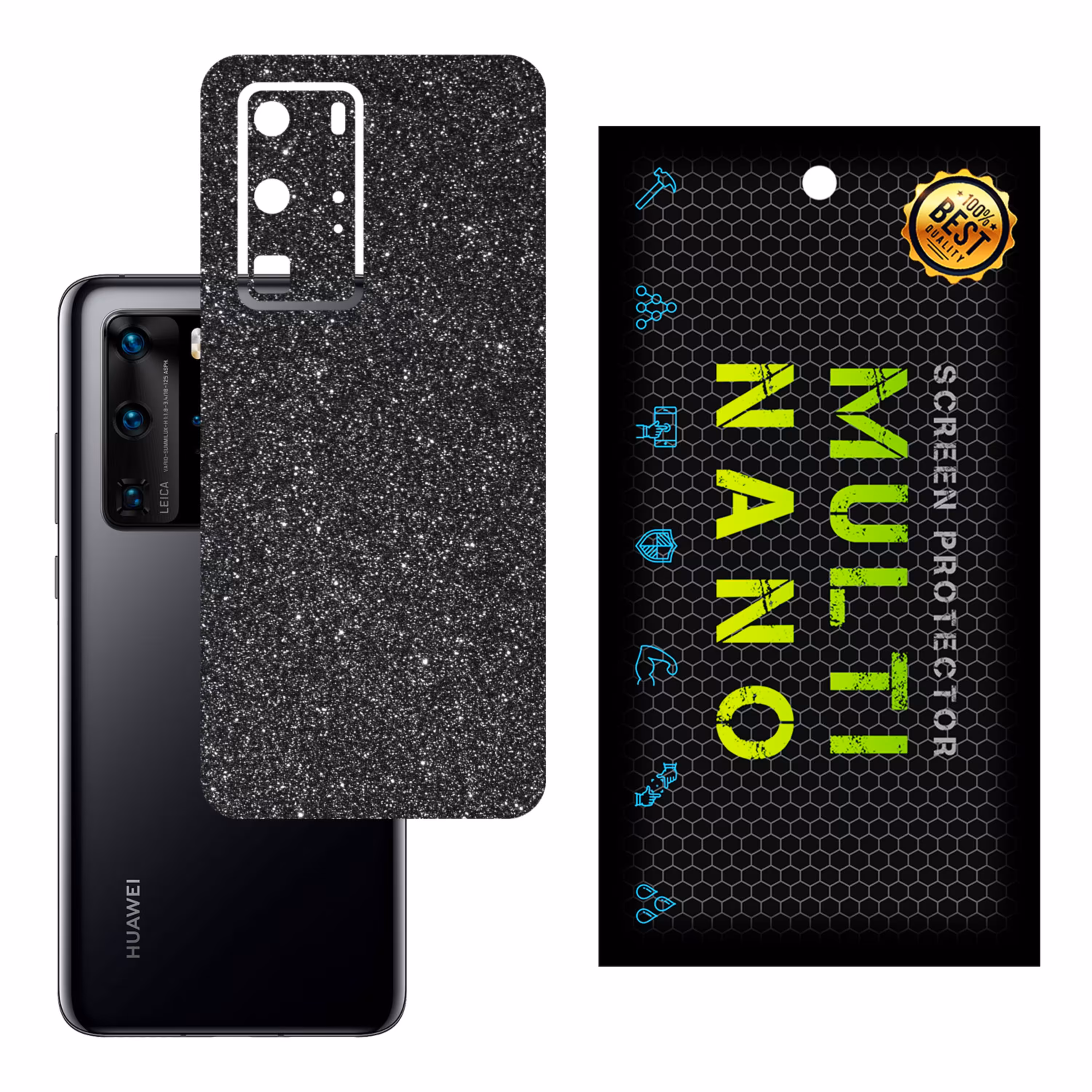 برچسب پوششی MultiNano مدل X-G1F-Gray برای پشت موبایل هوآوی P40 Pro