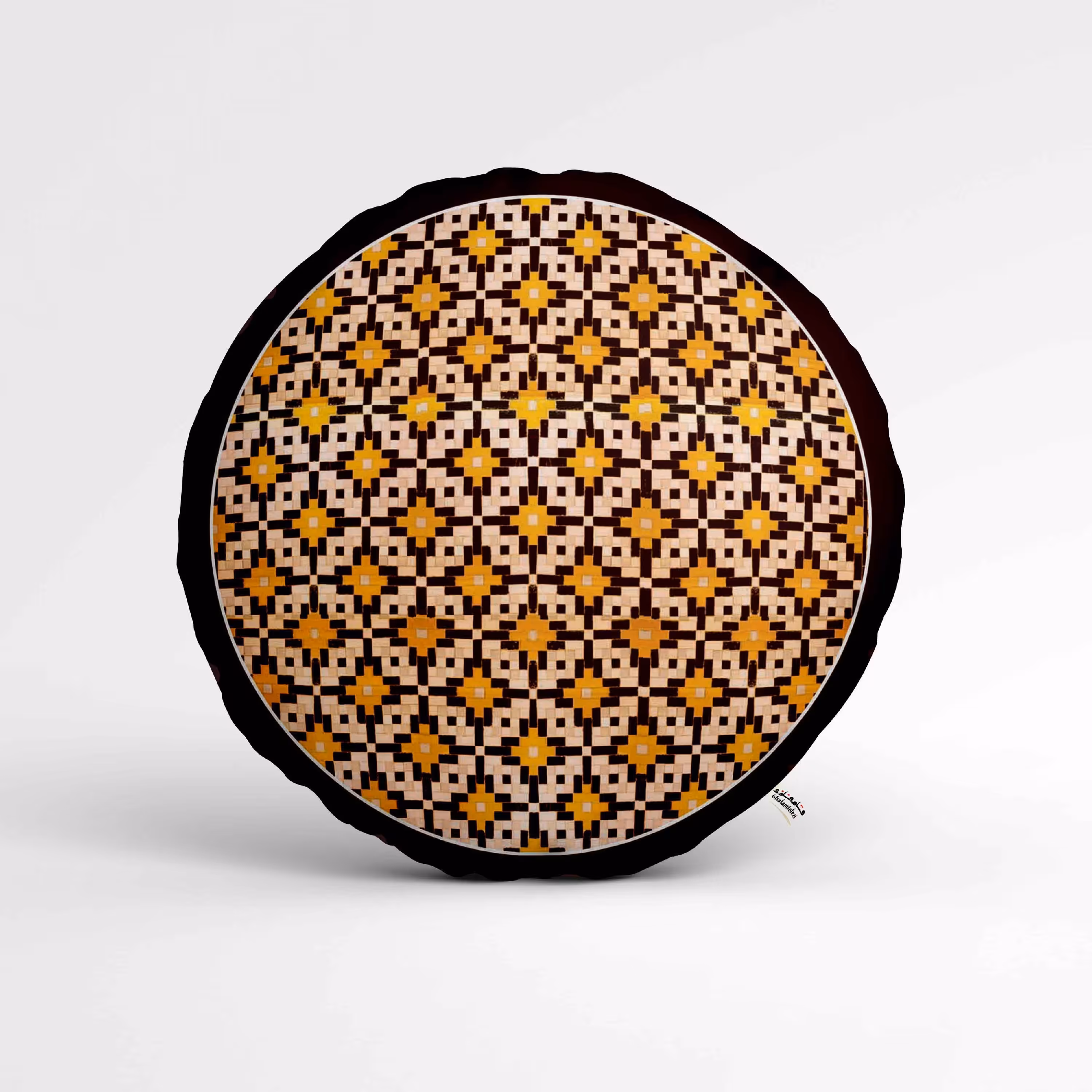 کوسن دایره 45.45 مخمل طرح کلاسیک