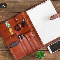 کیف کلاسوری کد202چرم طبیعی گاوی و دست دوز تیاراچرم مشهد