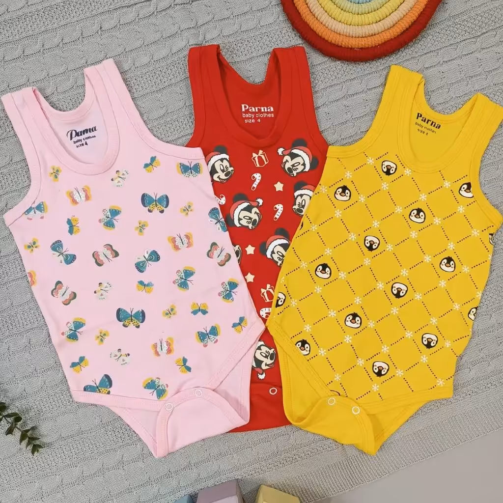 رکابی بچگانه جنس پنبه دورو مناسب 9ماه تا 4سال