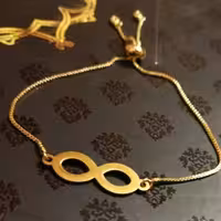 دستبند بی نهایت آسانسوری استیل رنگ ثابت ضدحساسیت