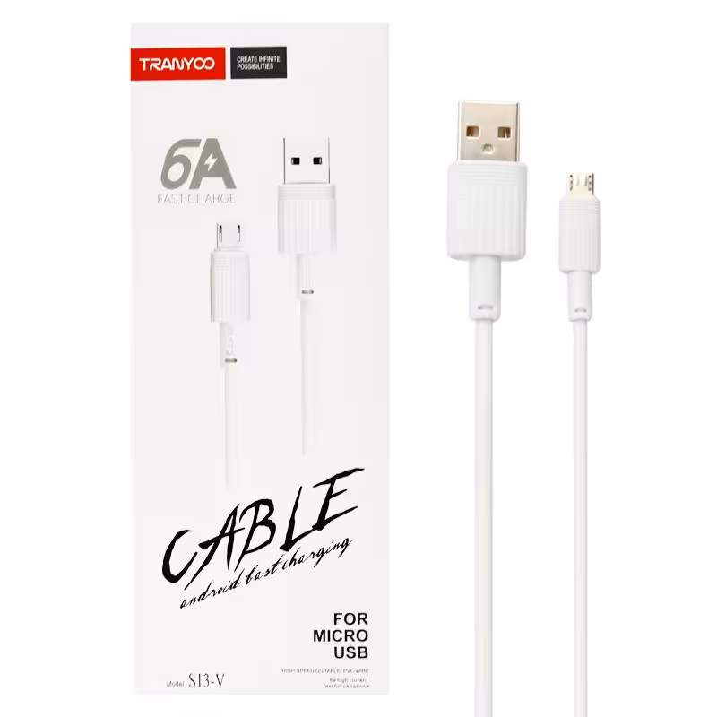 کابل تبدیل USB به MicroUSB ترانیو مدل S13-V طول 1 متر
