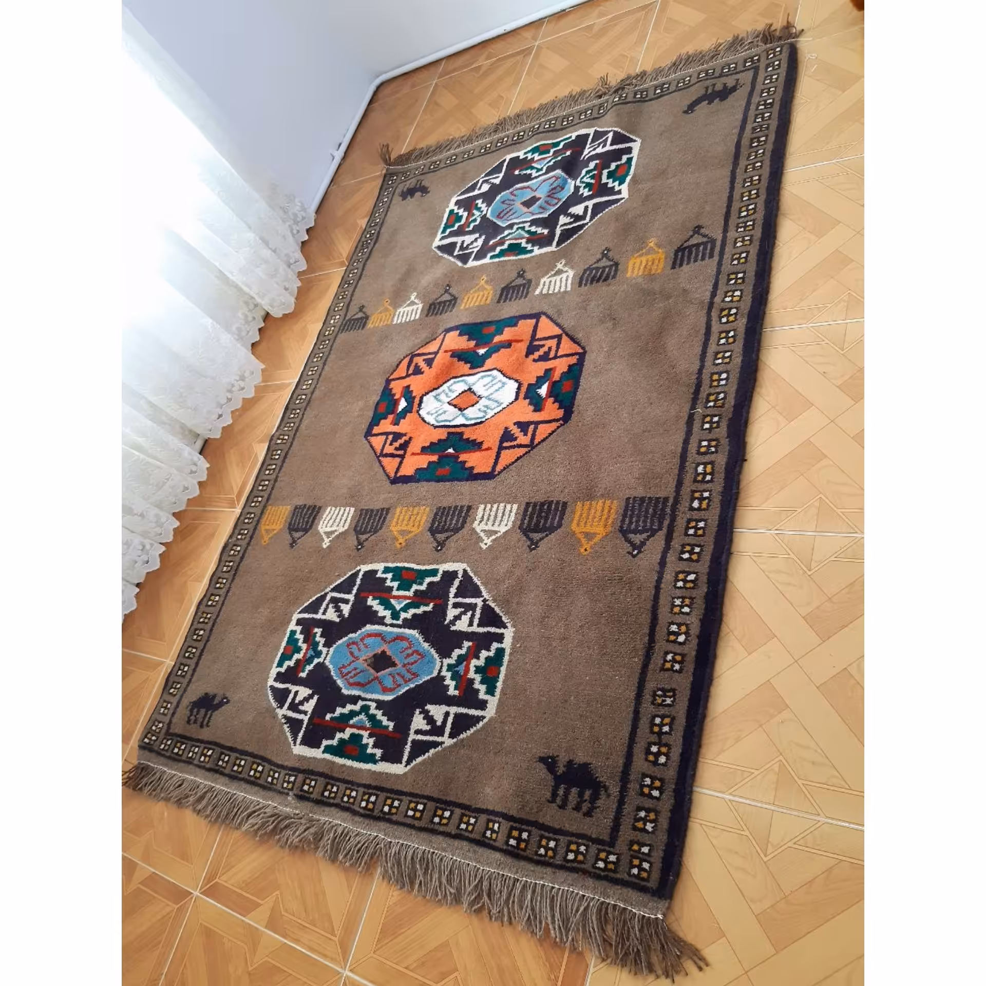 گبه دستبافت پشمی-1