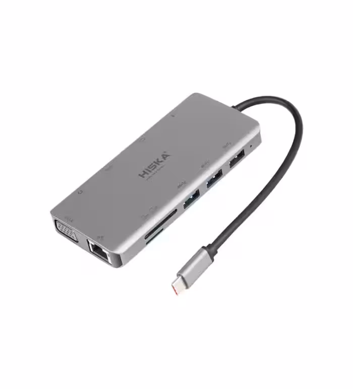 هاب 11 پورت Type-C هیسکا مدل HR-55