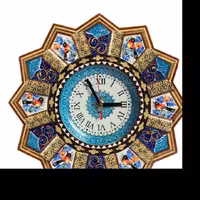 ساعت دیواری میناکاری و خاتم کاری کوچک هدیه تبلیغاتی
