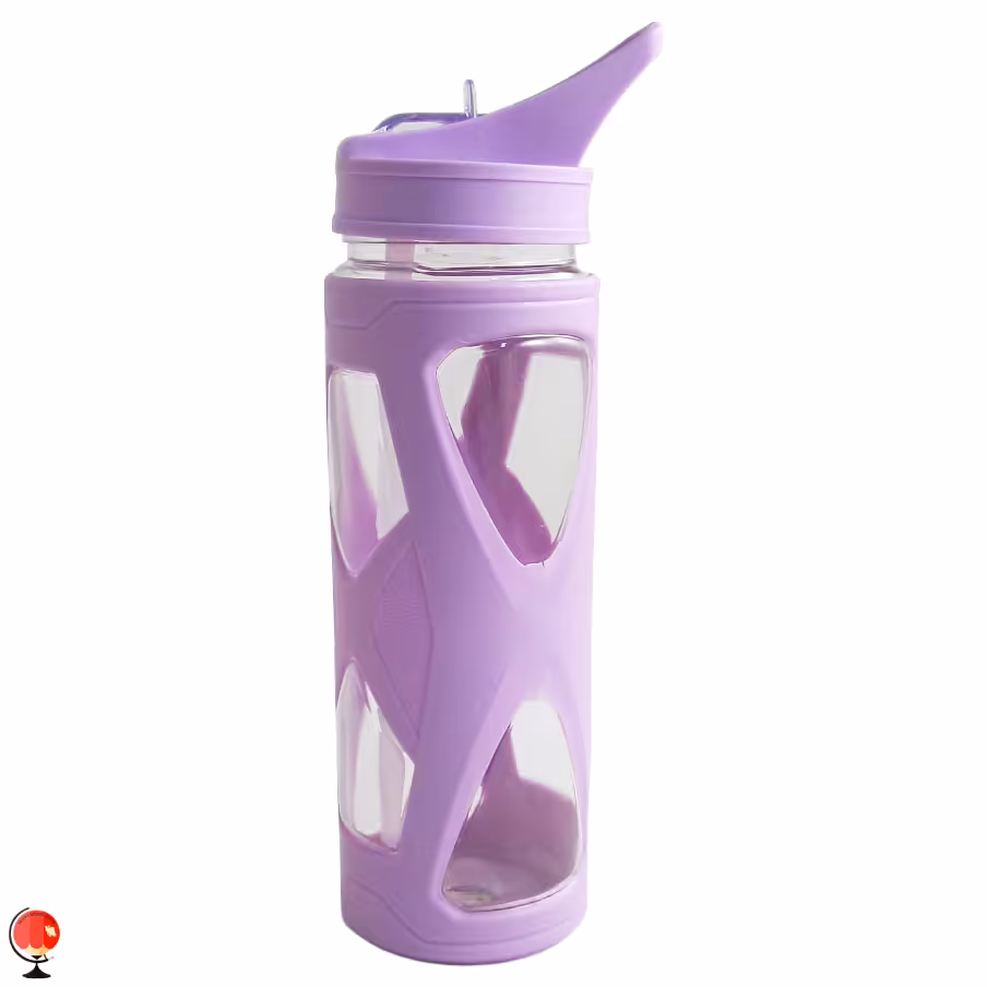 قمقمه مدرسه طرح 5 ضلعی بنفش