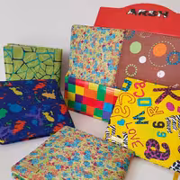 دفترچه یادداشت فانتزی جلد پارچه ای عرش