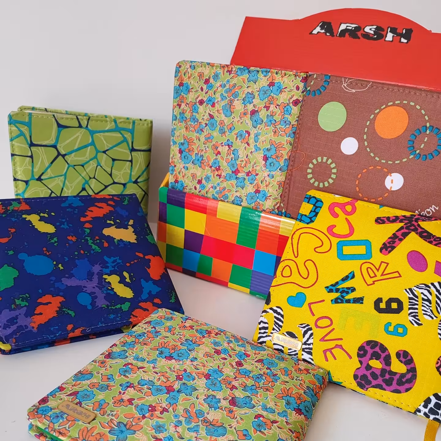 دفترچه یادداشت فانتزی جلد پارچه ای عرش