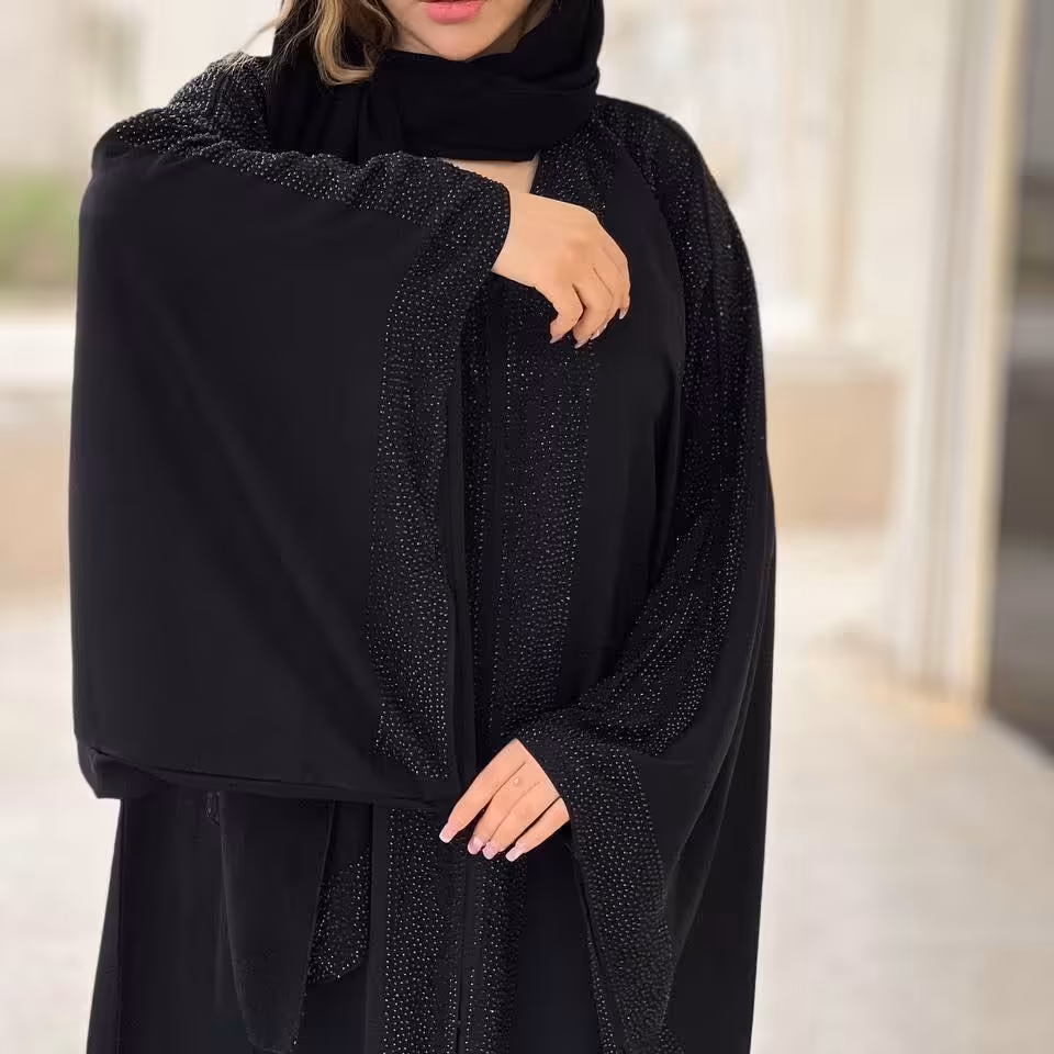 مانتو عبایی مجلسی وارداتی از دبی