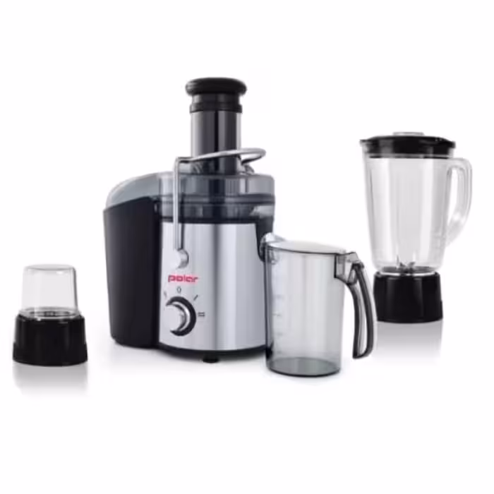 آبمیوه گیری سه کاره پلار همراه با مخلوط کن و آسیاب 