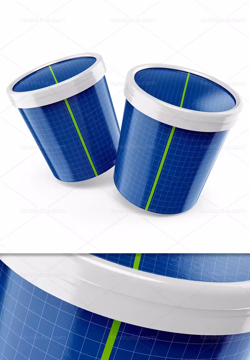 موکاپ بسته بندی لیوان بستنی | گرافیک با طعم تربچه