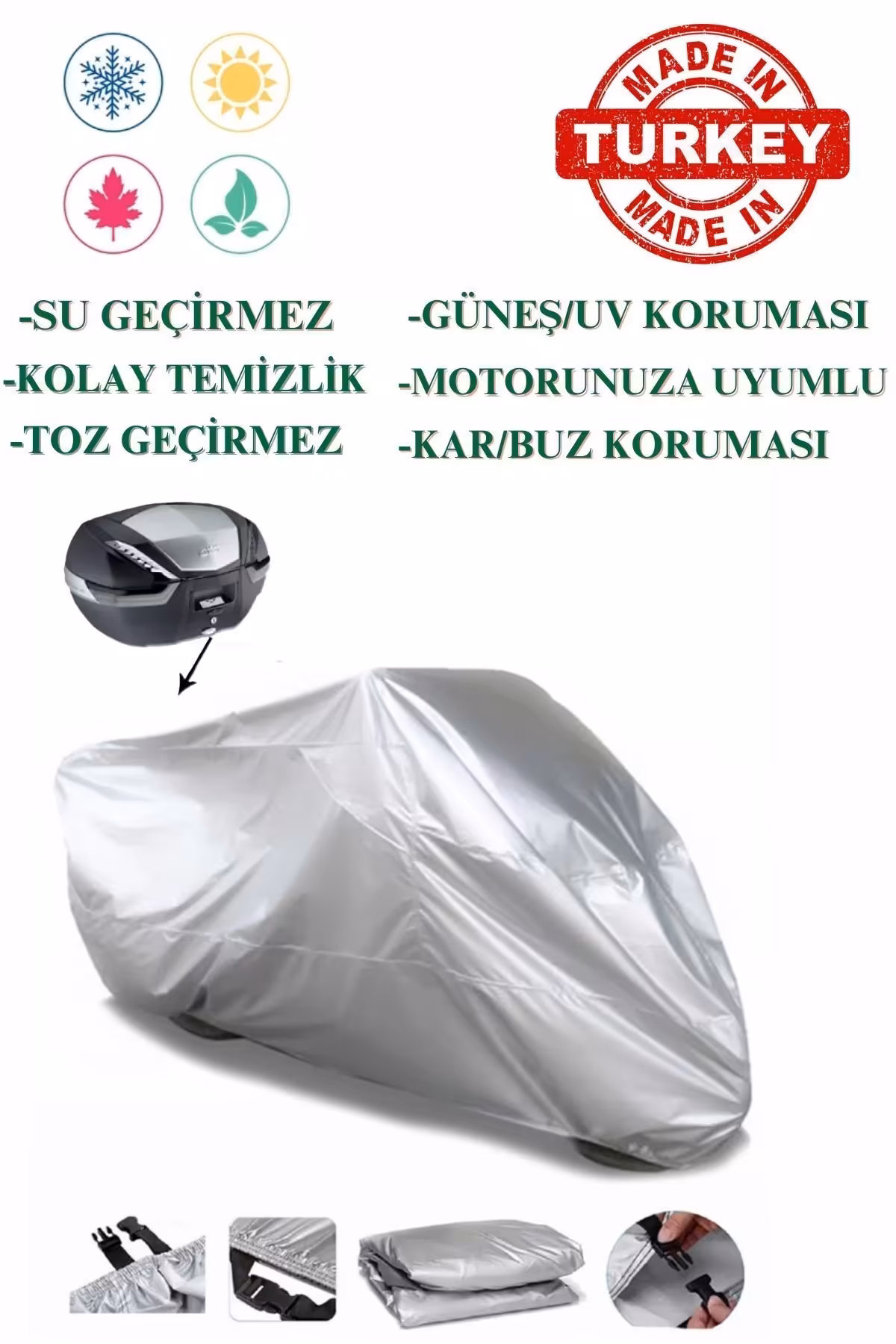 چادر موتورسیکلت خاکستری کیف پشتی LAWOX HONDA CRF1000L آفریقا دوقلوی ماجراجویی ورزشی موتور سیکلت TARKET MODA