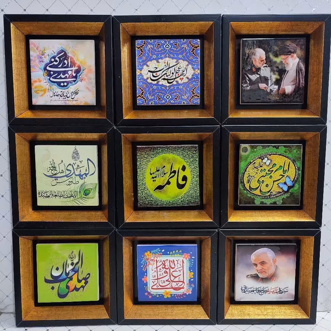 قاب کاشی مذهبی 10 در 10 جعبه دار