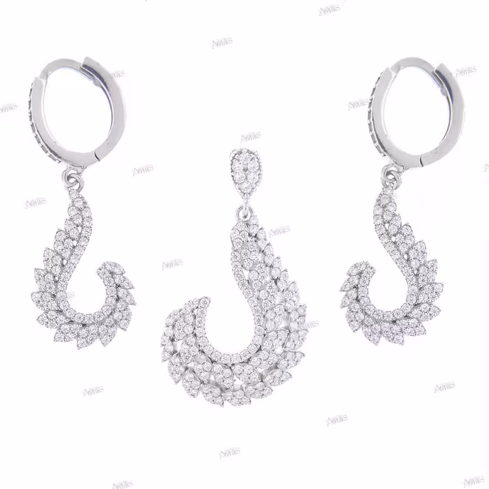  نیم ست نقره زنانه مدل AMT-N173 