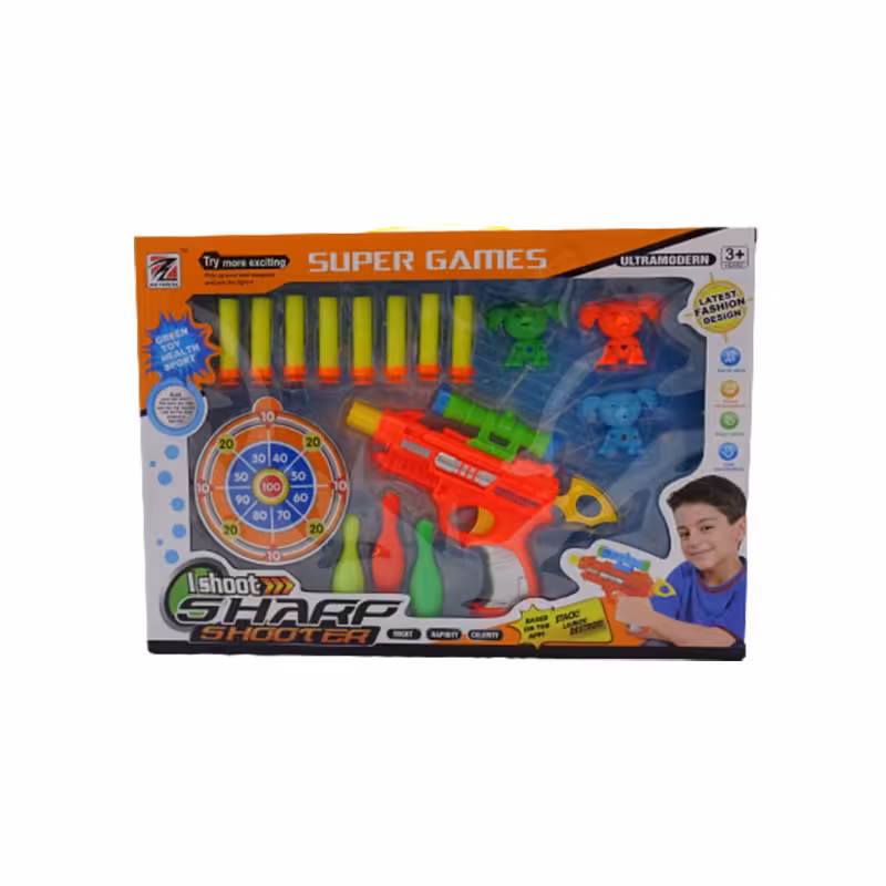 کلت اسباب بازی با قابلیت پرتاب تیر