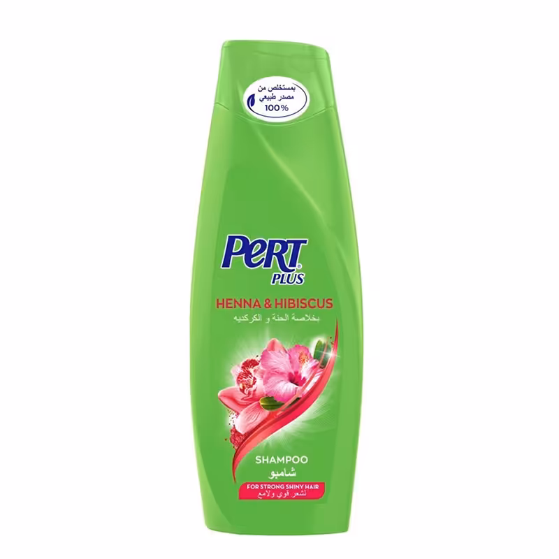 شامپو درخشان کننده حنا و گل ختمی پرت پلاس Pert Plus Shampoo With Henna and Hibiscus For All Hairs • خوش آرا