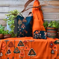 ست شال کیف و کیف پول مثلث نیک طبع دیزاین