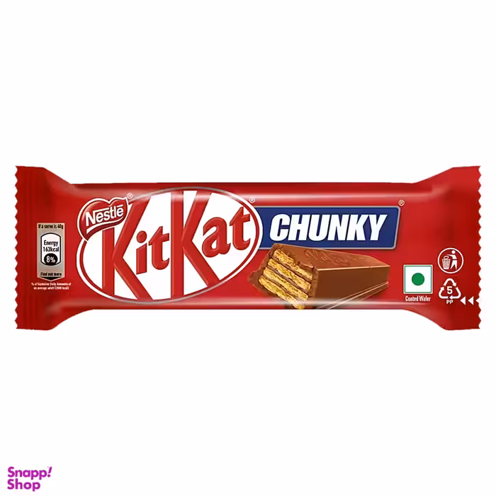 شکلات شیری مغز ویفر چانکی کیت کت وزن 38 گرم