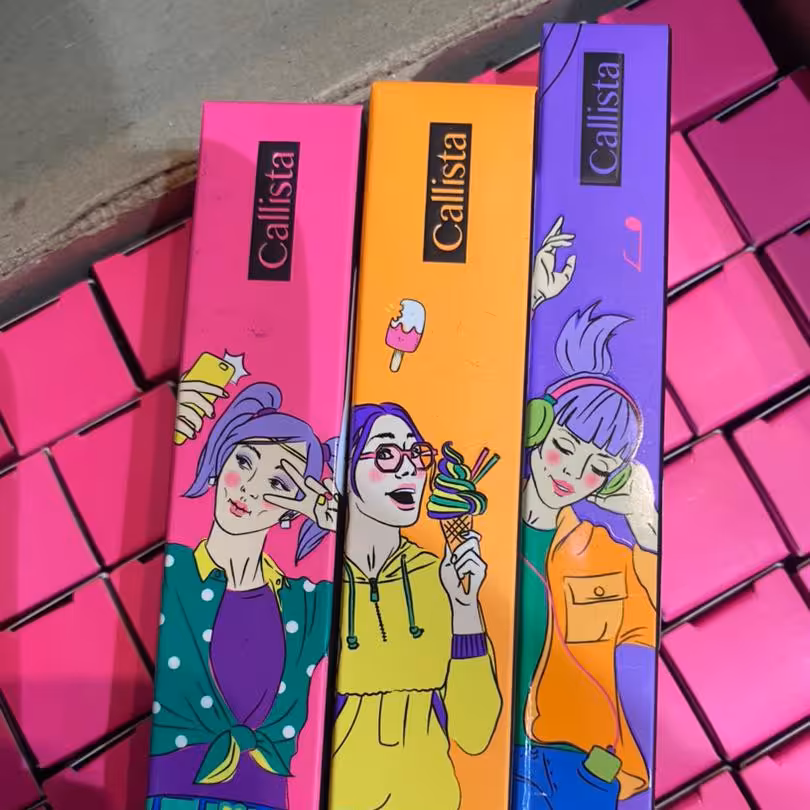 ریمل کالیستا صورتی و بنفش حجم دهنده و بلند کننده موژه بسیار با کیفیت