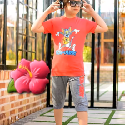 تیشرت شلوارک پسرانه تام و جری