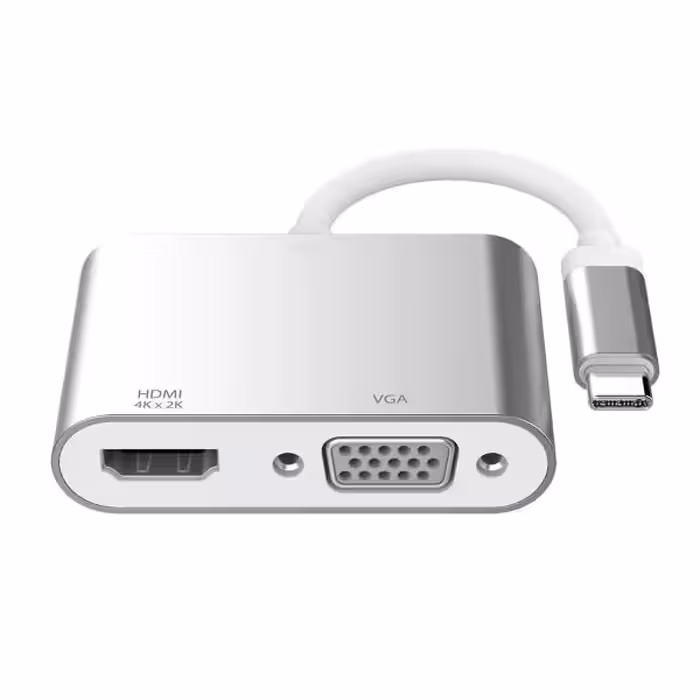 مبدل USB-C به VGA/HDMI مدل 4K*2K