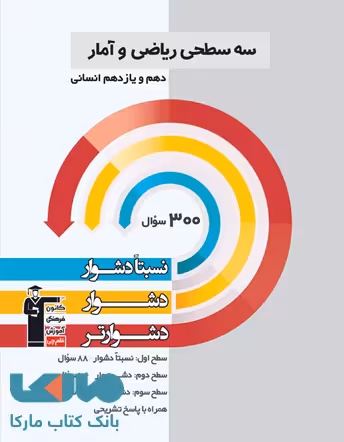 ریاضی و آمار پایه دهم و یازدهم کنکور انسانی سه سطحی قلم چی