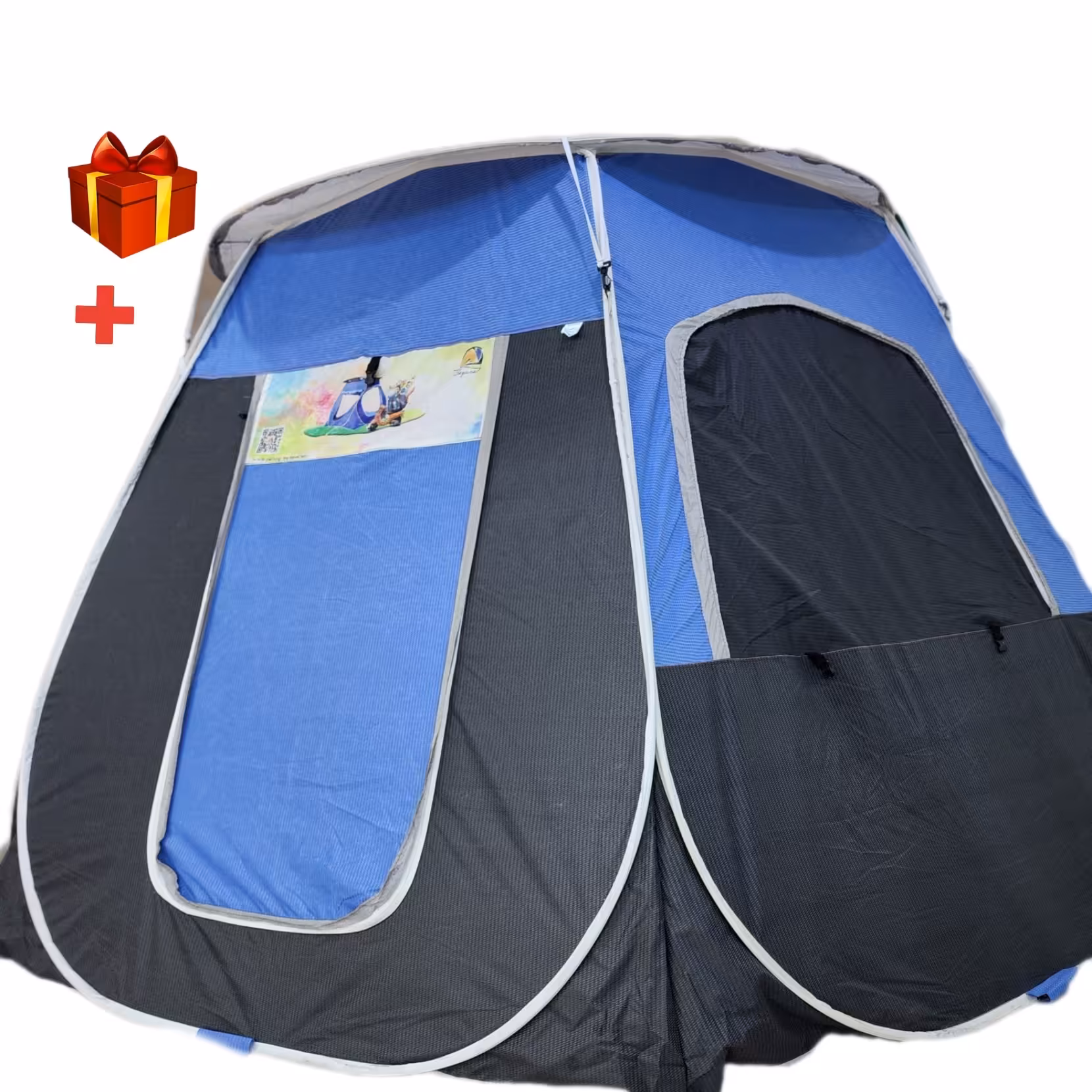 چادر مسافرتی فنری شش ضلعی (16-18 نفره)  مدل هگزا pro ( پرو ) کمپ شش دیواره با سایبان  تهران سایانا 