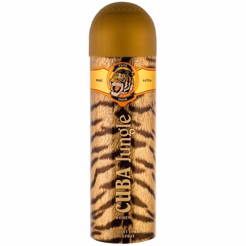 اسپری بدن زنانه مدل Jungle Tiger کوبا 200 میل