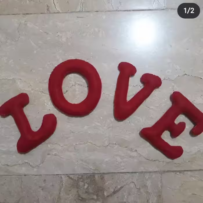 ریسه نمدی طرح لاو یا love