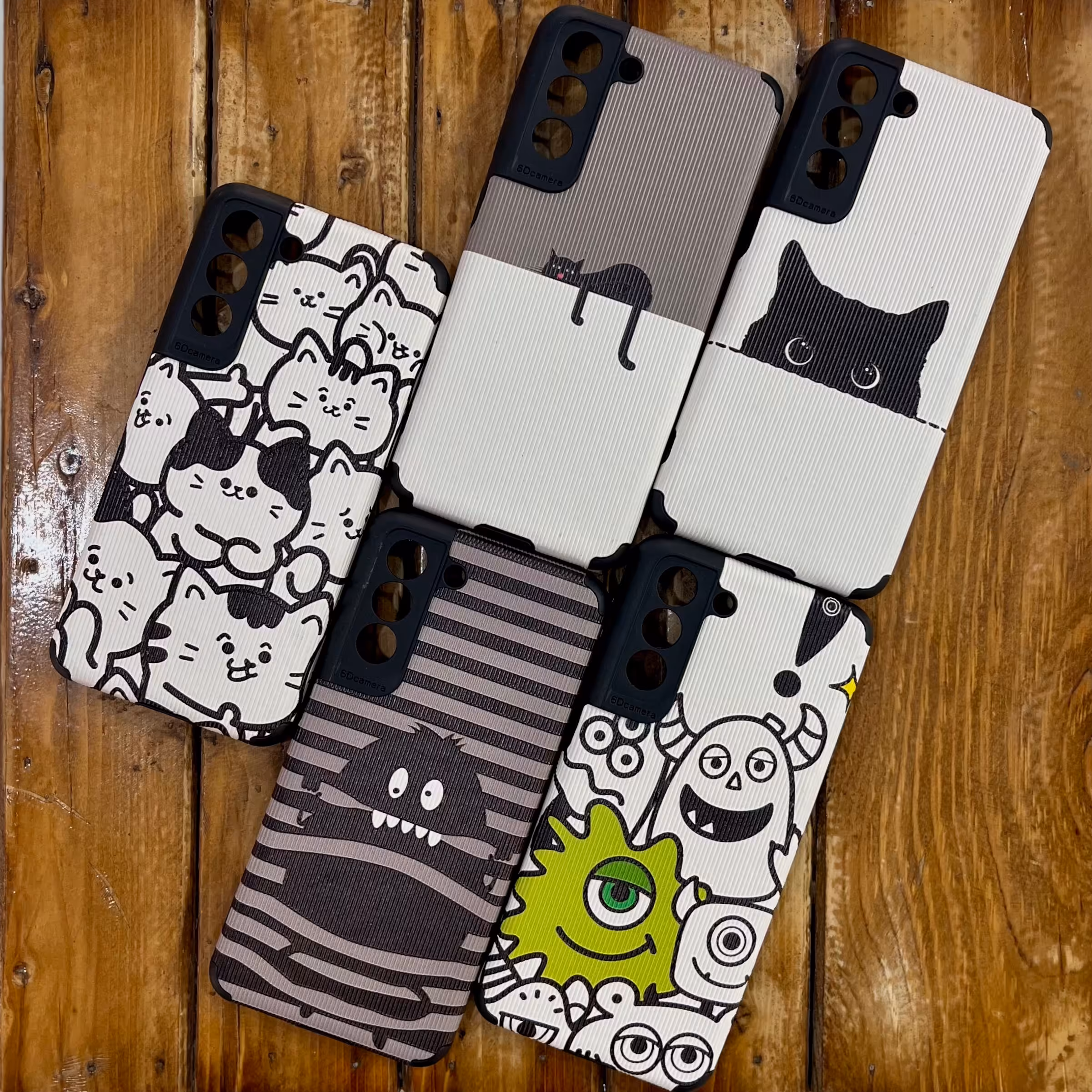 قاب کبریتی طرحدار محافظ لنزدار آیفون و اندروید