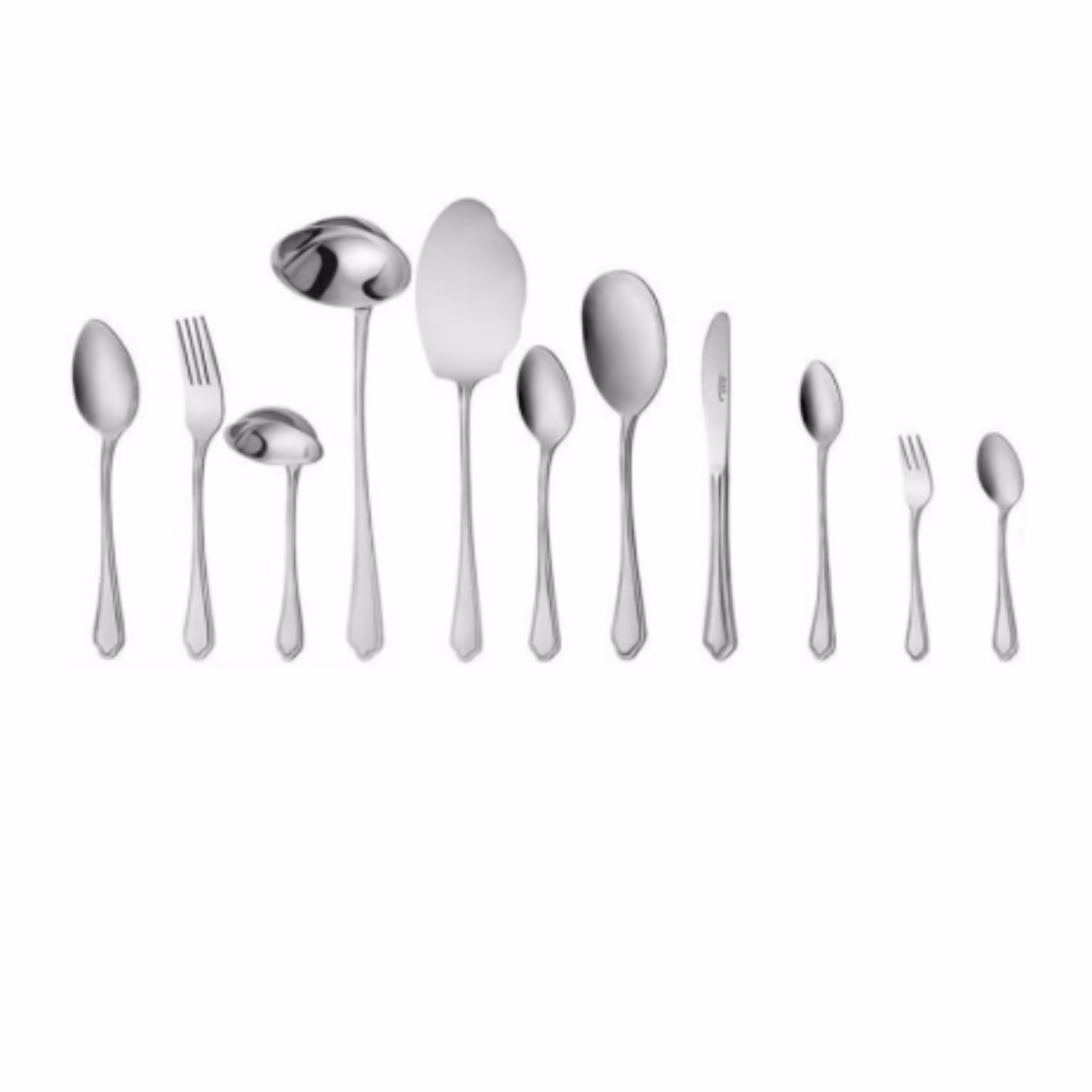 سرویس قاشق و چنگال 86 پارچه ناب استیل مدل Venice