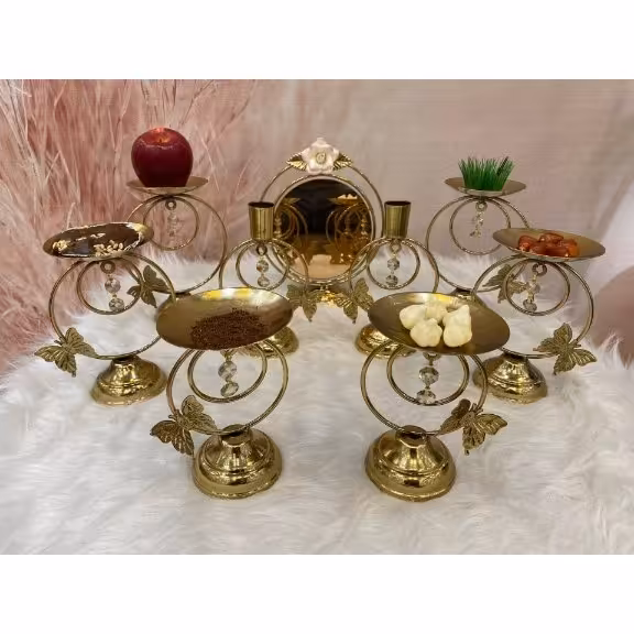  هفت سین المپیک
🔱 پروانه دار
🔱جنس کالا : فلز آبکاری پرداخت شده
 قیمت :598000 هزینه ارسال به عهده مشتری وپس کرایه