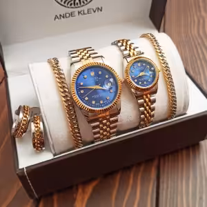 ساعت مچی ست مردانه و زنانه رولکس بند استیل ROLEX