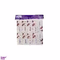 دستمال کاغذی 100 برگ مرحبا مدل Flower بسته 10 عددی