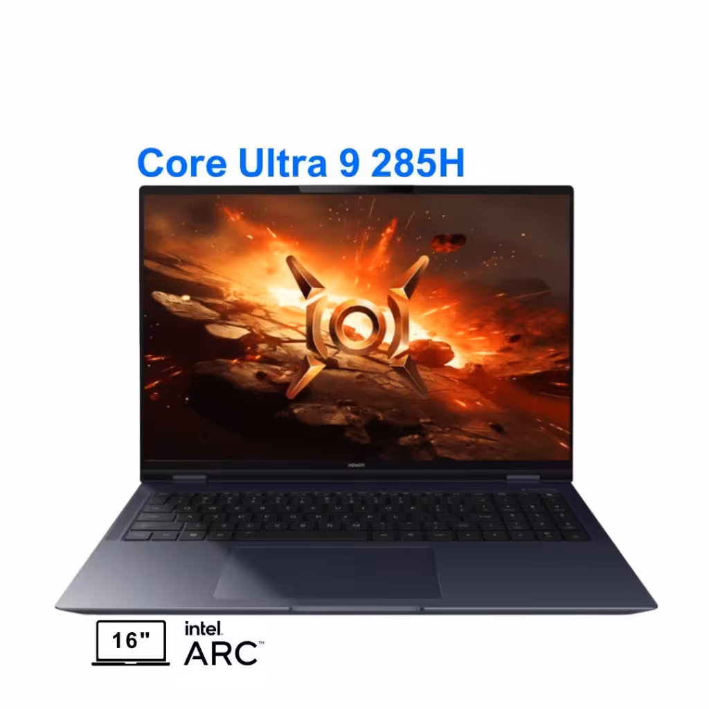 لپ تاپ هواوی آنر مجیک بوک 16 پرو مدل Honor MagicBook 16 Pro HUNTER Edition Core Ultra 9 285H RTX 5070 32G 1T 3K 165Hz 2025