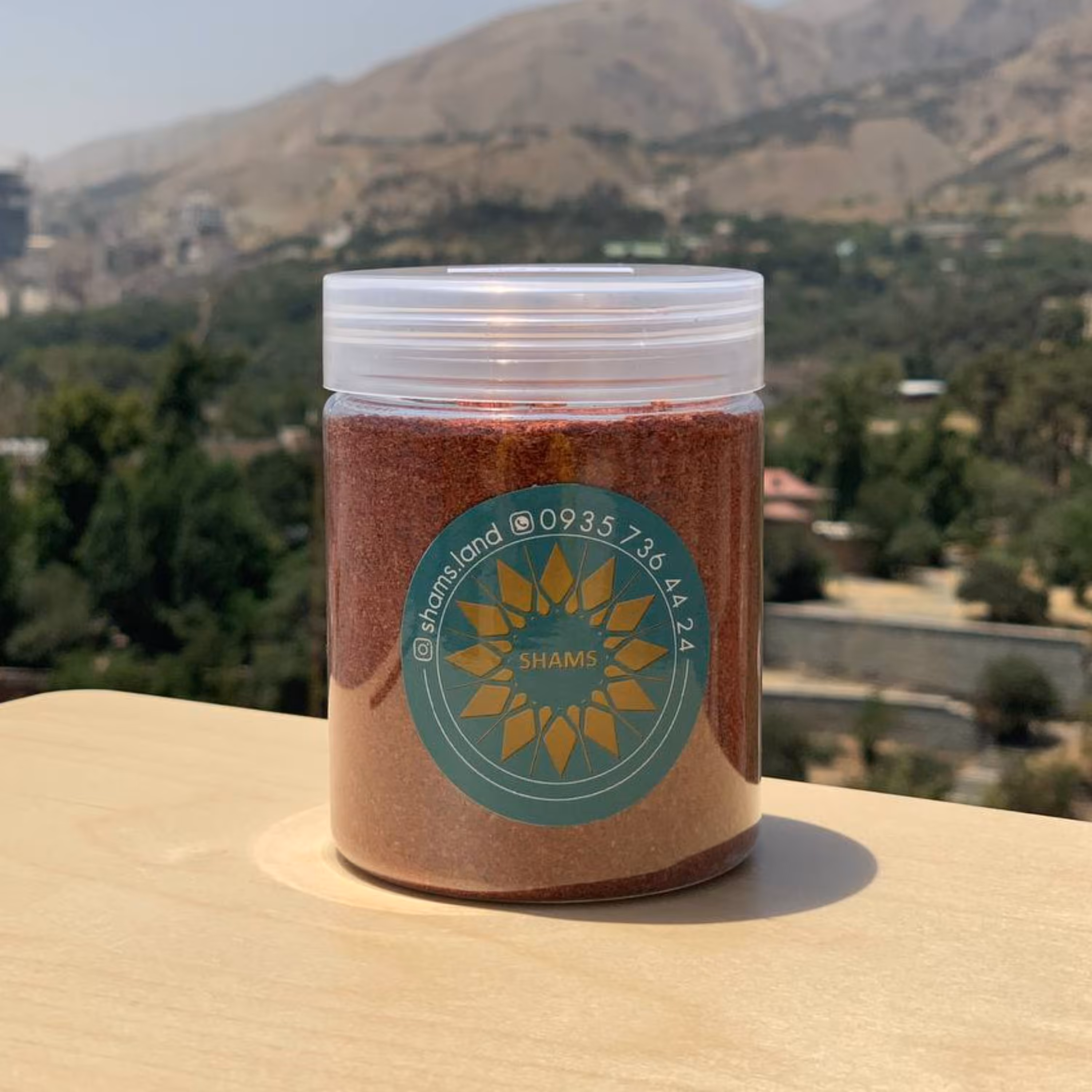 پودر سماق قرمز 200 گرمی بسته بندی شده در بطری پلاستیکی