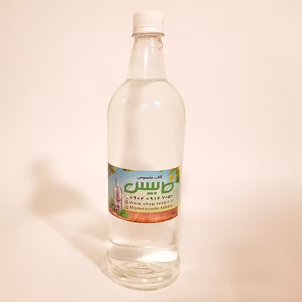 گلاب مخصوص طبیس امسالی نسبت 1 به 2 نیمه سنگین و تلخ  (یک کیلو خالص)