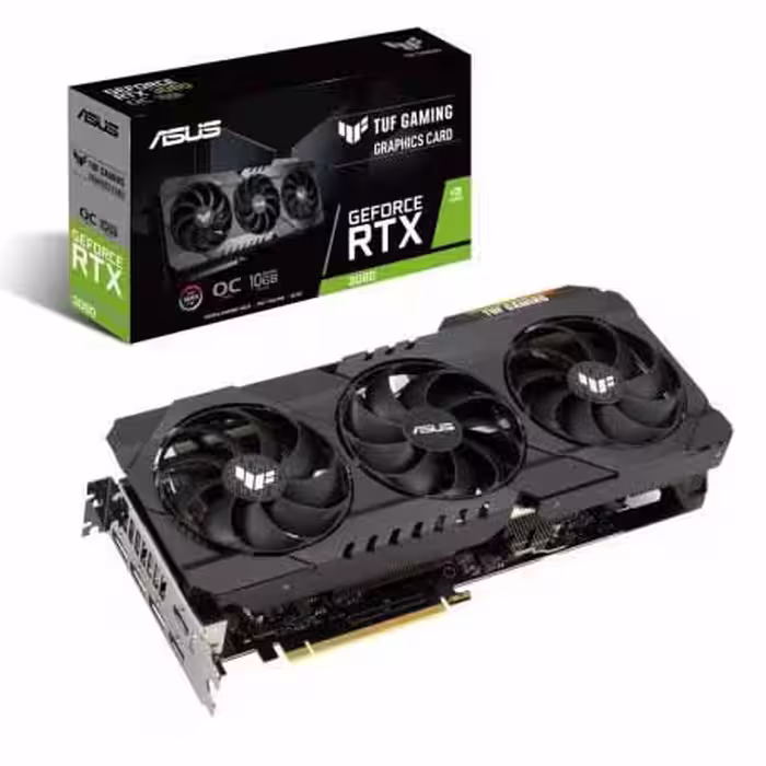 کارت گرافیک ایسوس Graphics ASUS TUF Gaming GeForce RTX 3080 V2 OC edition 10GB