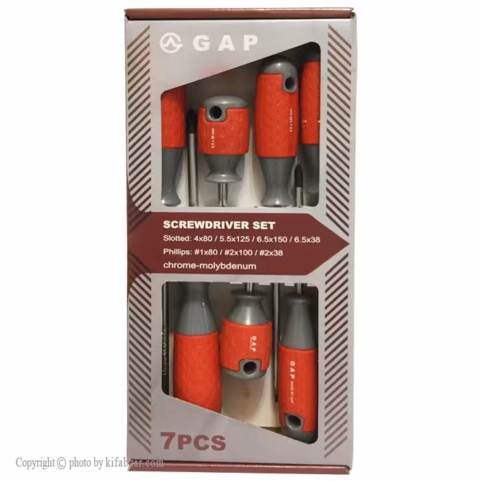 پیچ گوشتی 7 عددی گپ Gap