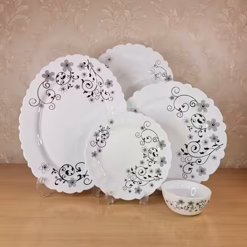 سرویس غذاخوری 25 پارچه آیروپال مدل روشان مشکی