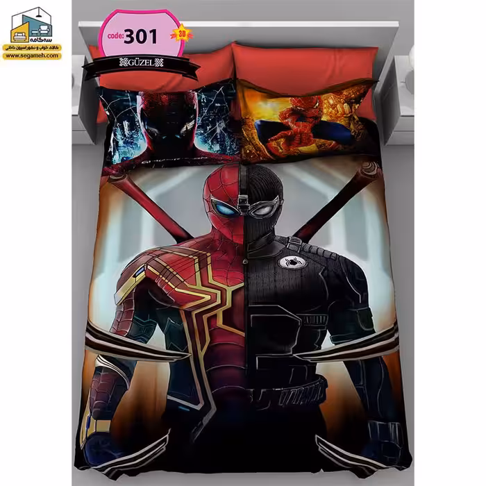 روتختی یک نفره گوزل سه بعدی مرد عنکبوتی مدل RSG301