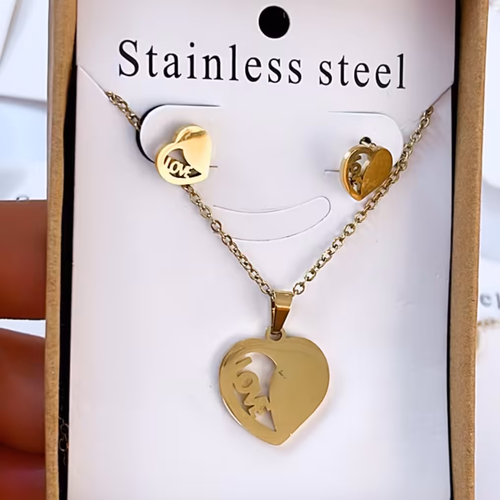 نیمست   استیل طلایی طرح لاو رنگ ثابت و ضدحساسیت وقیمت مناسب