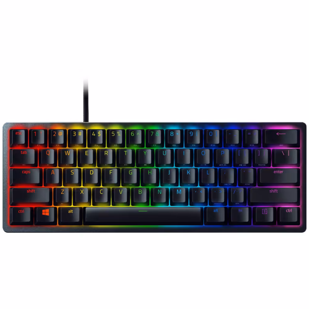 کیبورد گیمینگ ریزر Razer Huntsman Mini Purple Switch 60% Gaming