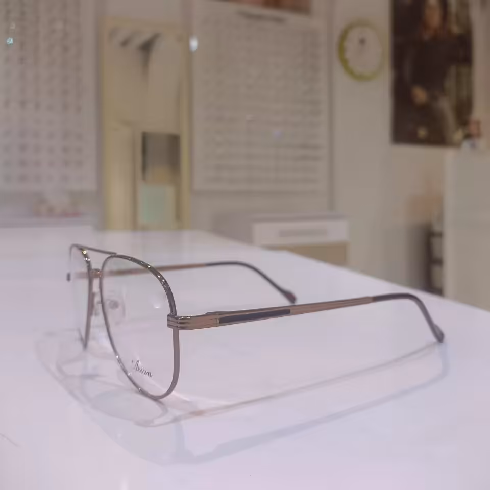 فریم عینک طبی فلزی مردانه فانتزی شیک 