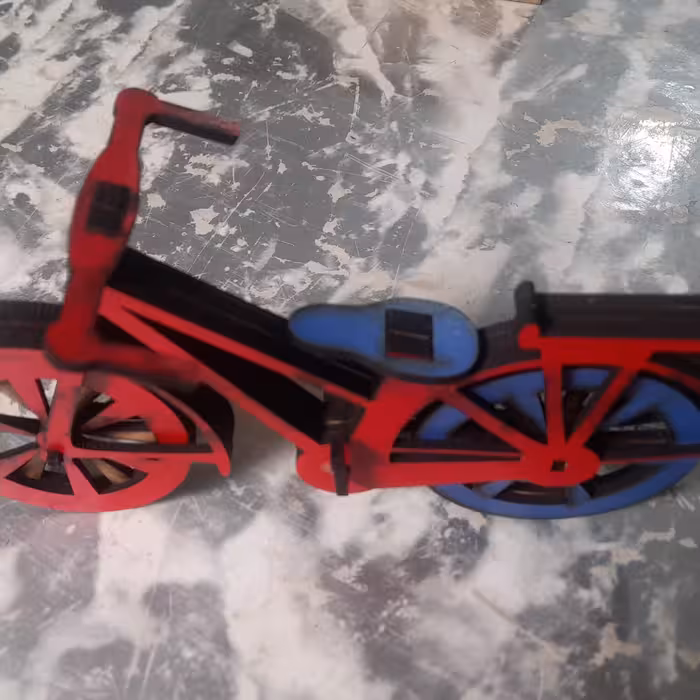 پازل چوبی دوچرخه 