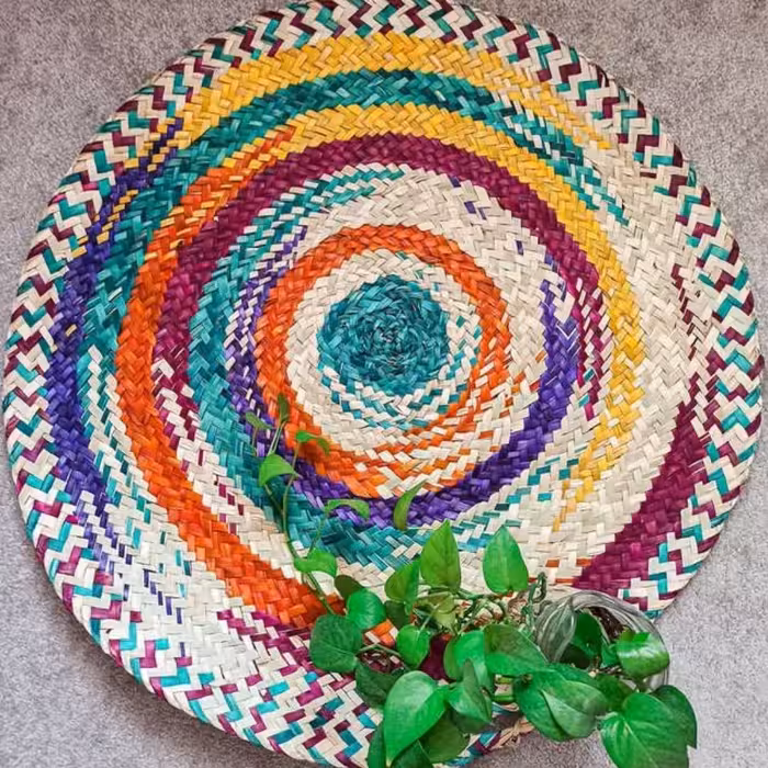 سفره حصیری ابروبادی رنگی2