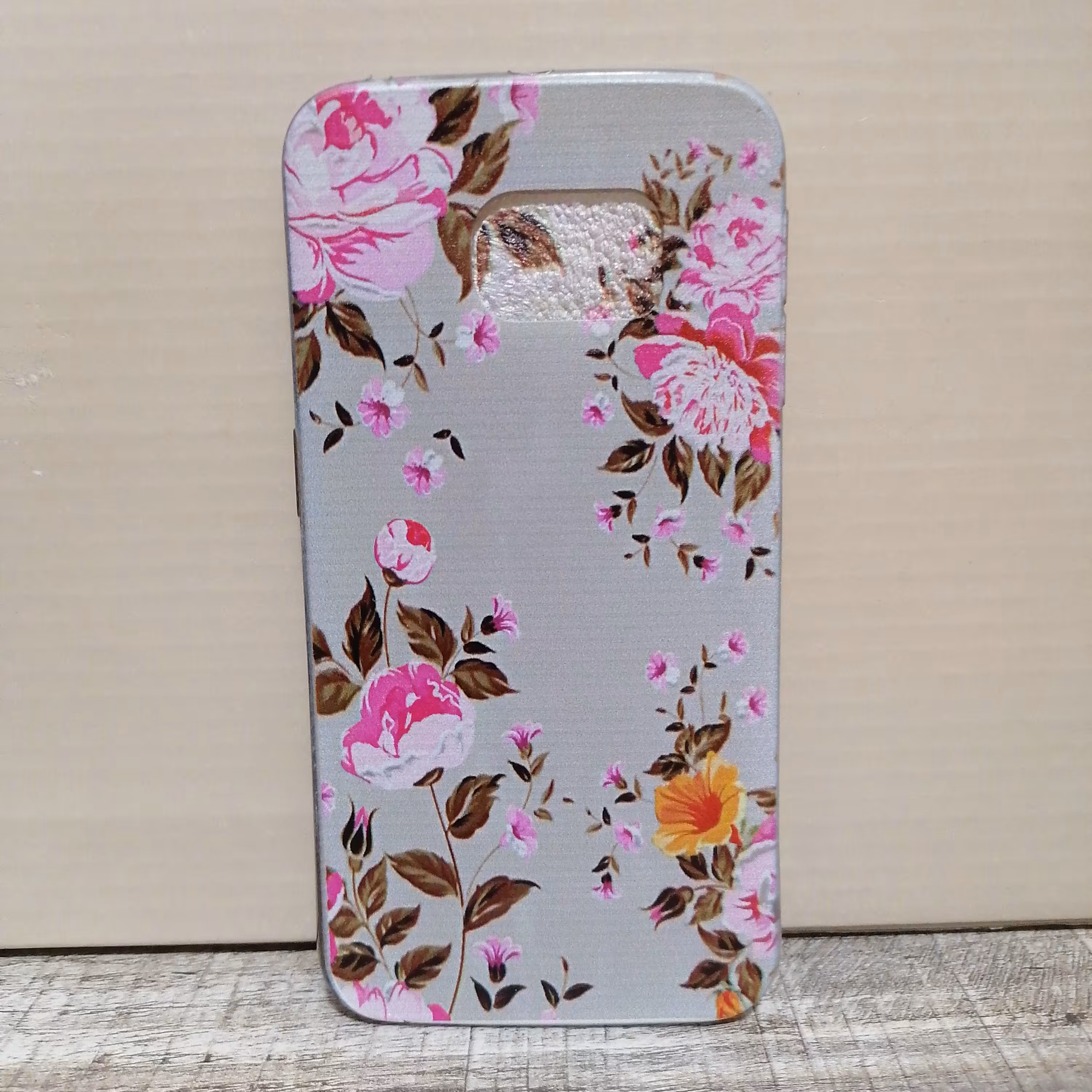 قاب موبایل ژله ای طرح گل مناسب برای سامسونگ S6 EDGE