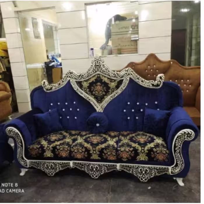 مبل سلطنتی شزلون دار 8نفره(ارسال با مشتری) 