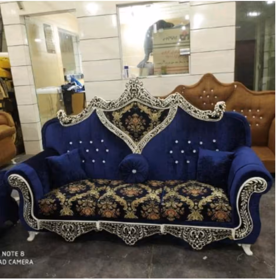 مبل سلطنتی شزلون دار 8نفره(ارسال با مشتری) 